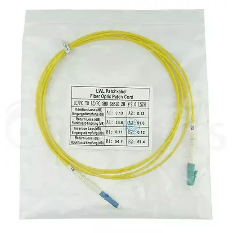 BlueOptics SFP2121BU3MS InfiniBand optiskais šķiedru kabelis 3 m LC dzeltens