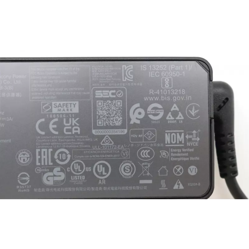 Lenovo 5A11E21011 strāvas adapteris Iekštelpu 45 W Melns