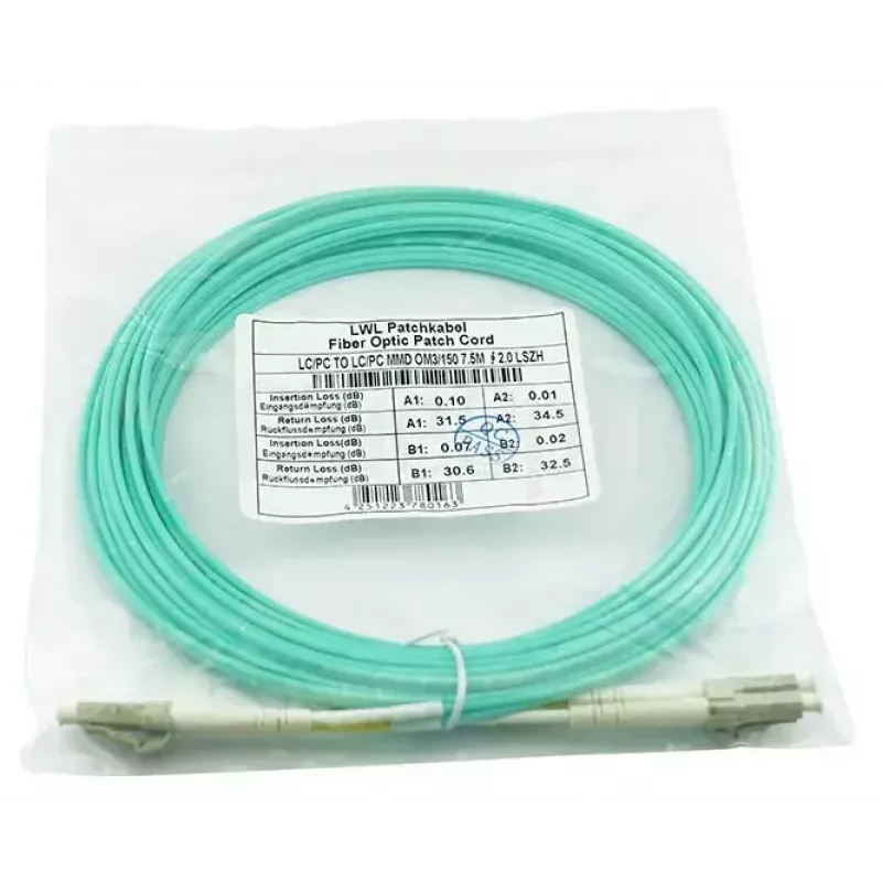 BlueOptics BK839A InfiniBand optiskais kabelis 2 m LC Aqua OM3