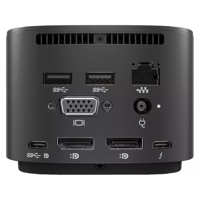HP Thunderbolt Dock G2 ar kombinēto kabeli, vadu, melns