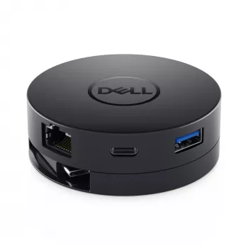 DELL Mobile Adapter DA300 Vadu USB 3.2 Gen 2 (3.1 Gen 2) Type-C Melns