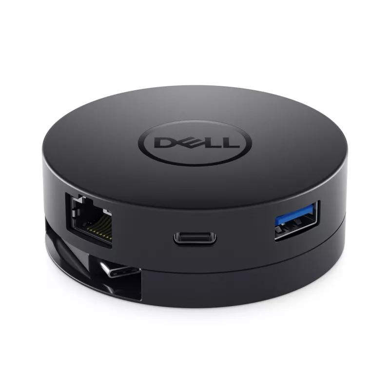 DELL Mobile Adapter DA300 Vadu USB 3.2 Gen 2 (3.1 Gen 2) Type-C Melns