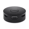 DELL Mobile Adapter DA300 Vadu USB 3.2 Gen 2 (3.1 Gen 2) Type-C Melns