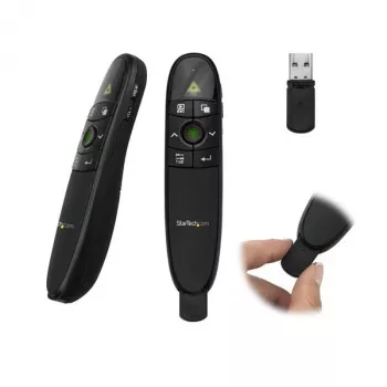 StarTech.com bezvadu prezentāciju tālvadība ar zaļo lāzera rādītāju – 90 pēdas (27 m)