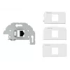 RJ-45 kontaktligzda Kindermann 7456000523 pelēka balta