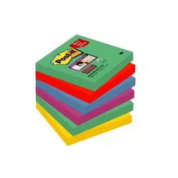 Līmlapiņas Staples 3M 654 Taisnstūra 76×76 mm Daudzkrāsainas 90 loksnes