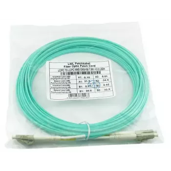 BlueOptics BK840A InfiniBand optiskās šķiedras kabelis 5 m LC Aqua OM3