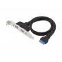 Conceptronic EMRICK11B 19 kontaktu ligzda uz divām USB-A ligzdām USB 3.0 adapteris