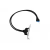 Conceptronic EMRICK11B 19 kontaktu ligzda uz divām USB-A ligzdām USB 3.0 adapteris