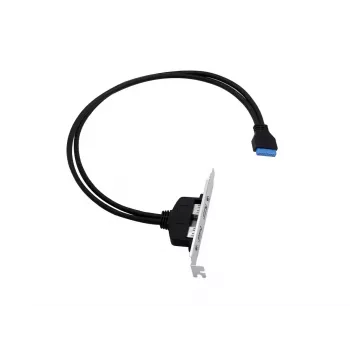 Conceptronic EMRICK11B 19 kontaktu ligzda uz divām USB-A ligzdām USB 3.0 adapteris