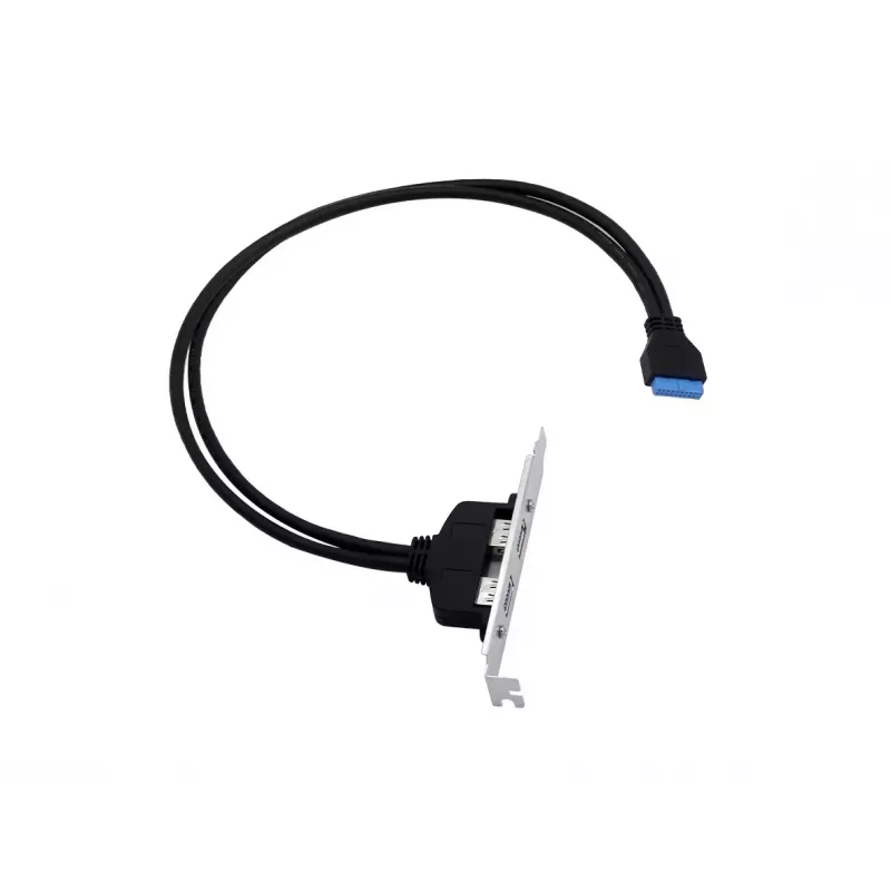 Conceptronic EMRICK11B 19 kontaktu ligzda uz divām USB-A ligzdām USB 3.0 adapteris