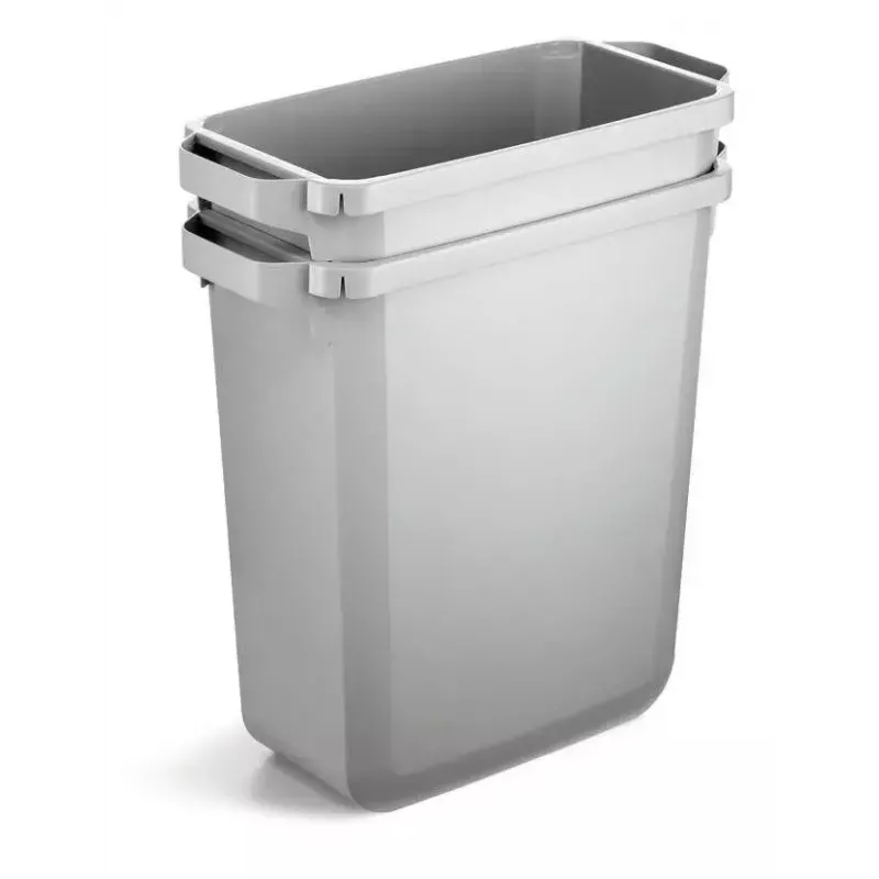 Atkritumu konteiners Durable 1800503050 Taisnstūrveida Plastmasas Pelēks Platums 590 mm Dziļums 282 mm Augstums 600 mm