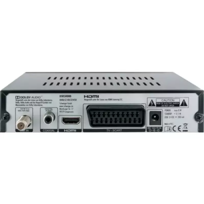 Set-top box Schwaiger DSR500HD kabelis Full HD Melns