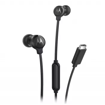 Motorola EARBUDS3CS austiņas/headset Vadu Ievietojamas Zvani/Mūzika USB Type-C Melns