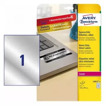 Pašlīmējošā printera etiķete Avery L6013-8