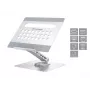 Conceptronic DONN27G, klēpjdatora statīvs, sudraba krāsa, alumīnijs, 360°, USB 3.2 Gen 1 (3.1 Gen 1) Type-C, 5000 Mbit/s