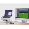 Conceptronic DONN27G, klēpjdatora statīvs, sudraba krāsa, alumīnijs, 360°, USB 3.2 Gen 1 (3.1 Gen 1) Type-C, 5000 Mbit/s