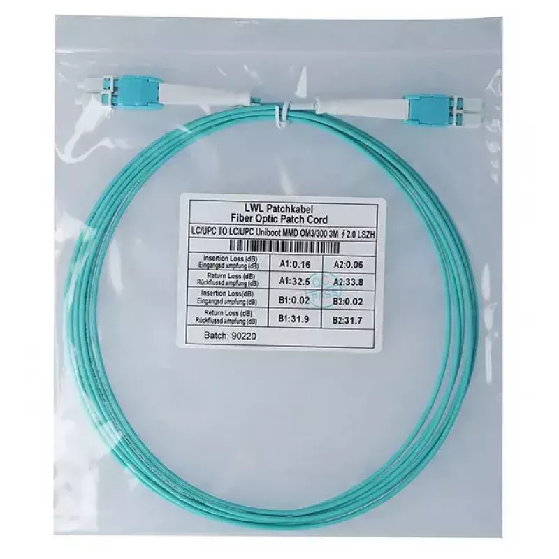 BlueOptics SFP8181EU1MK InfiniBand optiskās šķiedras kabelis 1 m LC Aqua OM3