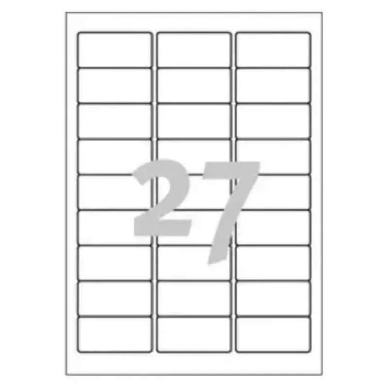 Printera etiķetes Avery J4792-25 Balts