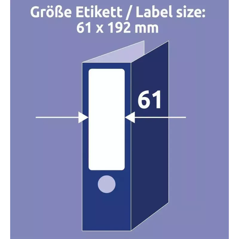 Pašlīmējošā etiķete Avery L4761-25 Noapaļots taisnstūris