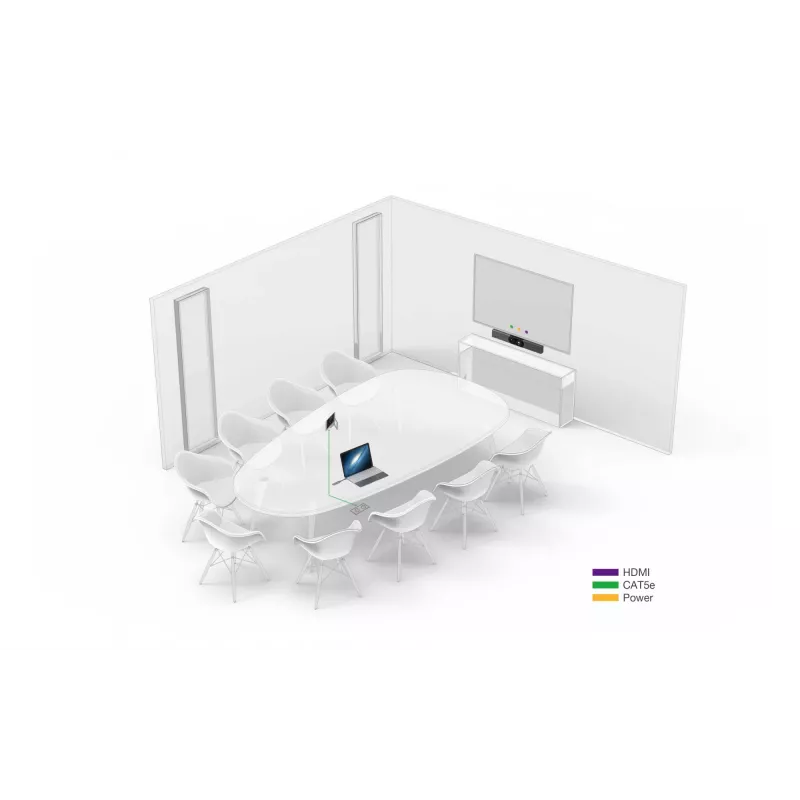 Video sadarbības josla Yealink MeetingBar A30 120° FOV 3.5x optiskā tālummaiņa