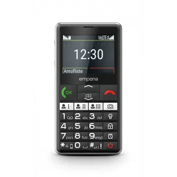Emporia emporiaPURE-LTE 5.87 cm (2,31 collas) 107 g Melns Senioru tālrunis
