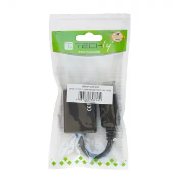 Techly DisplayPort DP uz VGA adapteris M F IADAP DSP-250, 0,07 m, DisplayPort, 2 x VGA (D-Sub), vīr., siev., 1920 x 1200 pikseļi