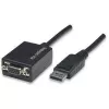 Techly DisplayPort DP uz VGA adapteris M F IADAP DSP-250, 0,07 m, DisplayPort, 2 x VGA (D-Sub), vīr., siev., 1920 x 1200 pikseļi