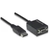 Techly DisplayPort DP uz VGA adapteris M F IADAP DSP-250, 0,07 m, DisplayPort, 2 x VGA (D-Sub), vīr., siev., 1920 x 1200 pikseļi