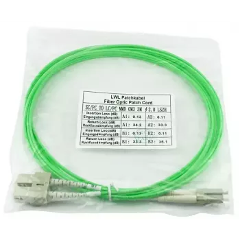 Optiskās šķiedras kabelis BlueOptics SFP3132GU3MK LC SC OM5 3 m Mint