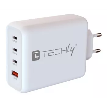 Techly IPW-PD140W-WH mobilās ierīces lādētājs Ārējais akumulators, Viedtālrunis, Planšetdators, Universāls Balts Maiņstrāva Ātrā uzlāde Iekštelpu