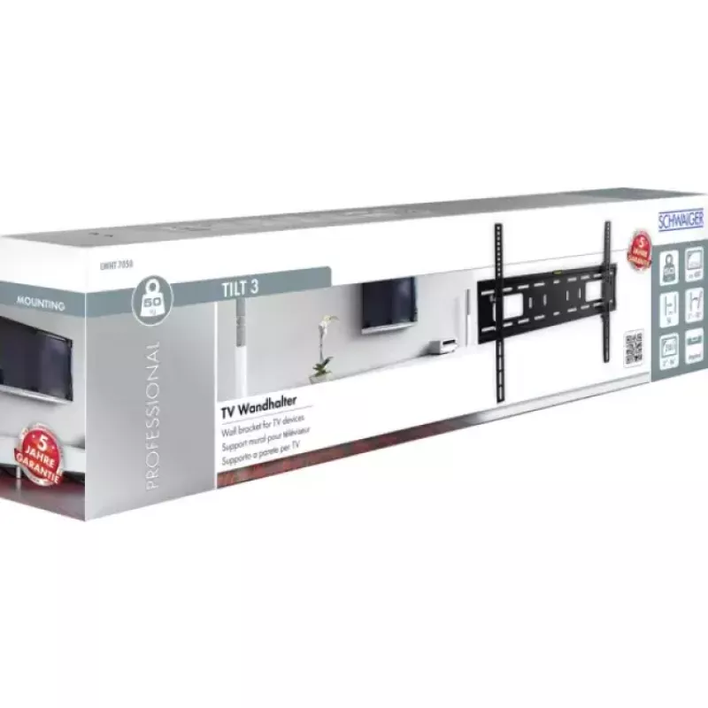 Sienas stiprinājuma kronšteins Schwaiger LWHT7050 513 melns