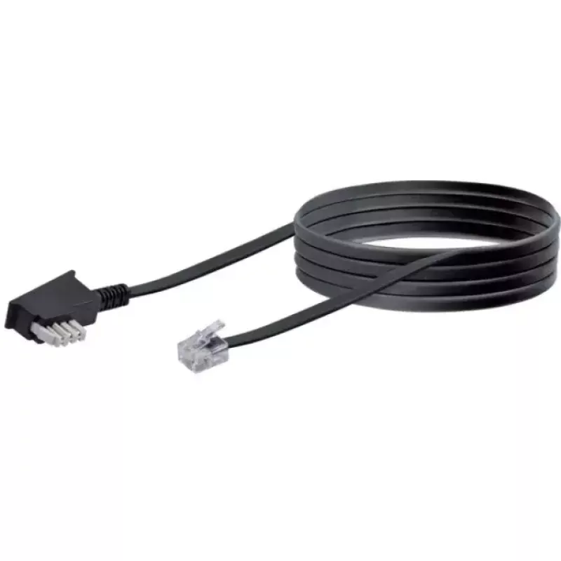 Kabelis RJ-11 Schwaiger 10m TAE-N melns