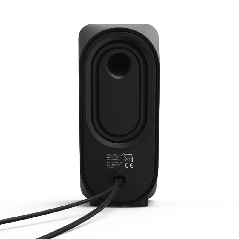 Hama Sonic LS-206 melns, sudraba krāsa, 6 W