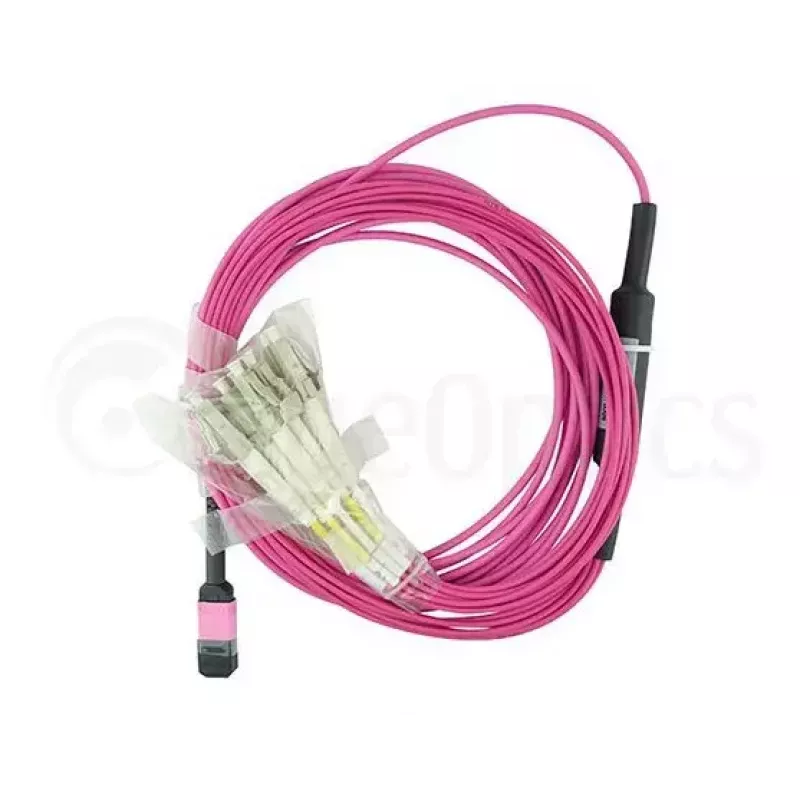 BlueOptics CBL-MPO12-4LC-OM4-10M InfiniBand optiskās šķiedras kabelis 10m MPO/UPC 4x LC Duplex/UPC
