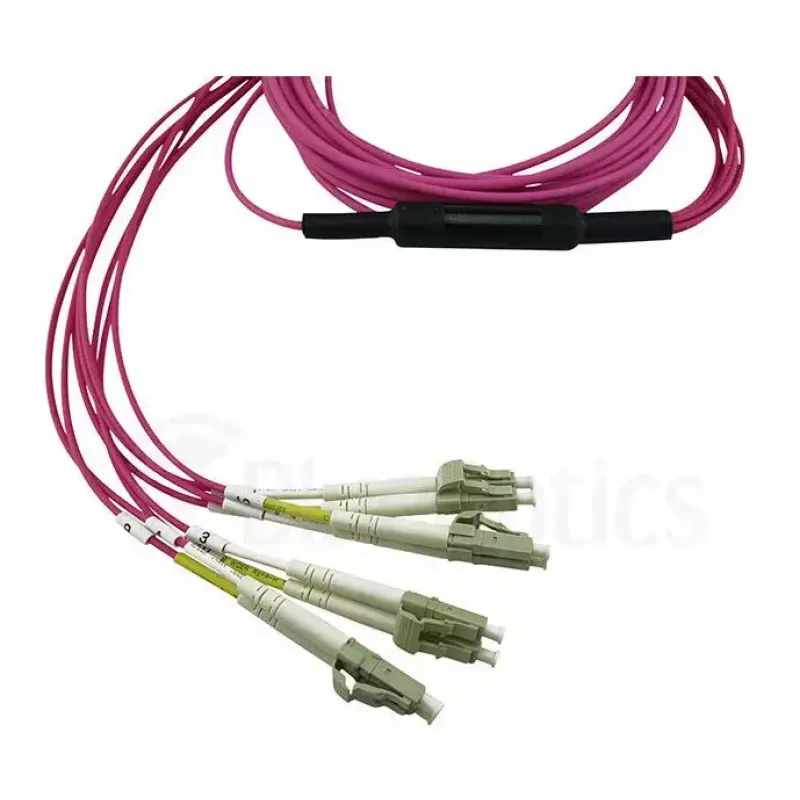 BlueOptics CBL-MPO12-4LC-OM4-10M InfiniBand optiskās šķiedras kabelis 10m MPO/UPC 4x LC Duplex/UPC
