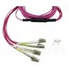 BlueOptics CBL-MPO12-4LC-OM4-10M InfiniBand optiskās šķiedras kabelis 10m MPO/UPC 4x LC Duplex/UPC