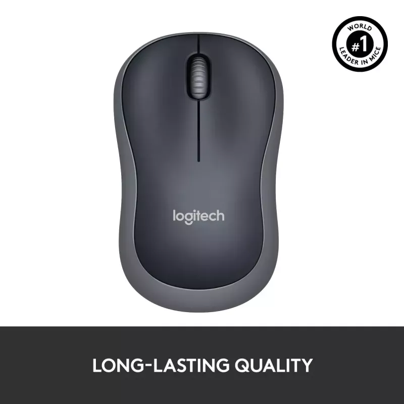 Logitech M185 Swift bezvadu pele, pelēka