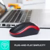 Logitech M185 Swift bezvadu pele, pelēka