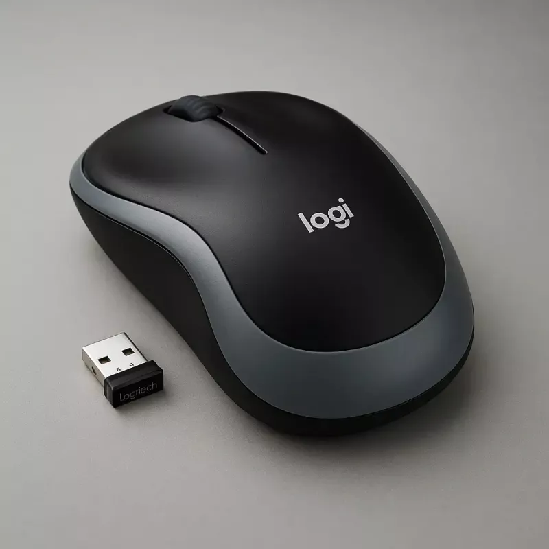 Logitech M185 Swift bezvadu pele, pelēka
