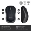 Logitech M185 Swift bezvadu pele, pelēka