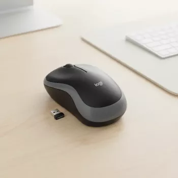 Logitech M185 Swift bezvadu pele, pelēka