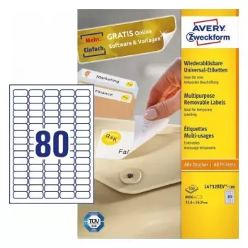 Pašlīmējošā printera uzlīme Avery L4732REV-100