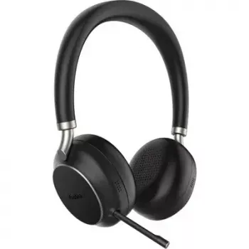 Yealink BH76 austiņas Bezvadu Galvas lente Zvani/Mūzika USB A tipa Bluetooth Uzlādes statīvs Melns