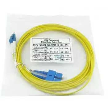 BlueOptics CAB-SMF-LC-SC-1 InfiniBand optiskās šķiedras kabelis 1 m LC/UPC SC/UPC