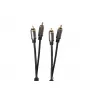 Audio kabelis ShiverPeaks BS20-41155 1.5m 2xRCA Melns