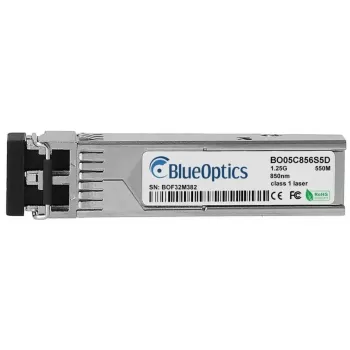 Optiskās šķiedras SFP raiduztvērējs BlueOptics J4858D-BO, 1250 Mbit/s, 850 nm, sudraba krāsā