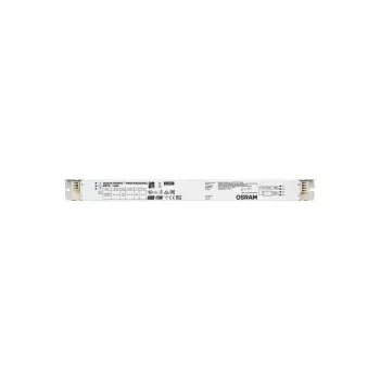 Elektroniskais balasts Osram QTP5 1X80, kalpošanas laiks 100000 h, maiņstrāva 198–264 V, 50/60 Hz, 40 A, -20–50 °C, 360×30×21 mm