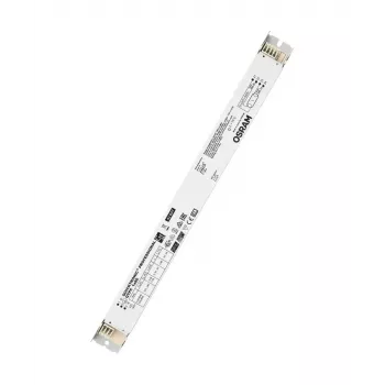 Elektroniskais balasts Osram QTP5 1X80, kalpošanas laiks 100000 h, maiņstrāva 198–264 V, 50/60 Hz, 40 A, -20–50 °C, 360×30×21 mm