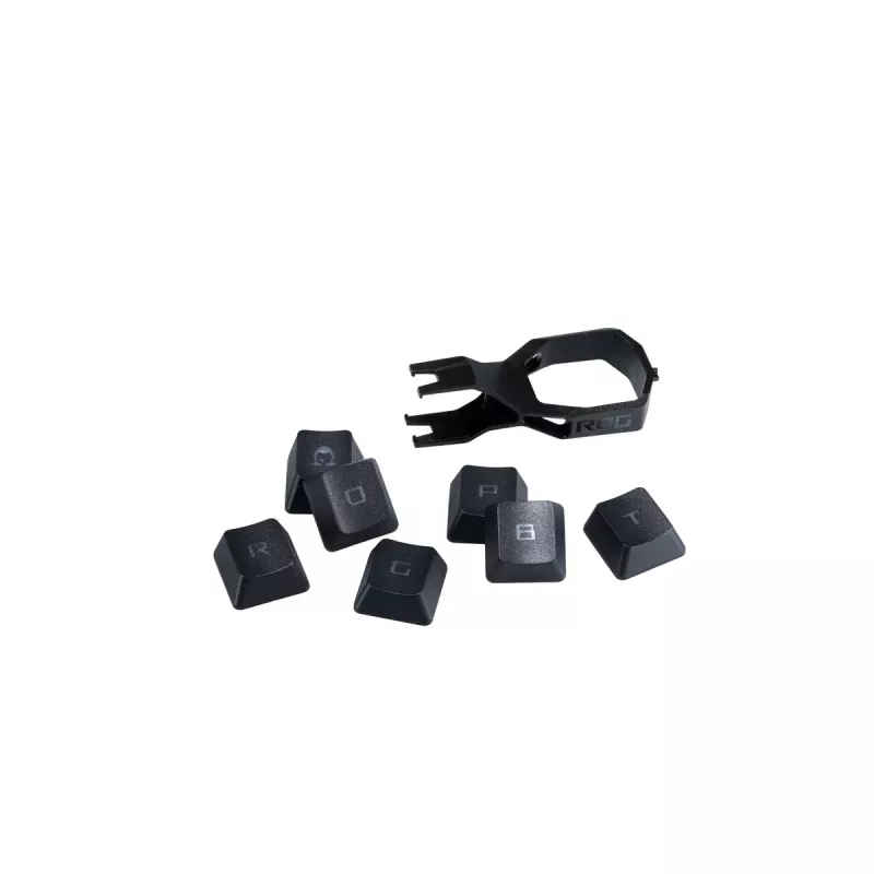tastatūra cap ASUS ROG RX PBT Keycap Set Melns 250g